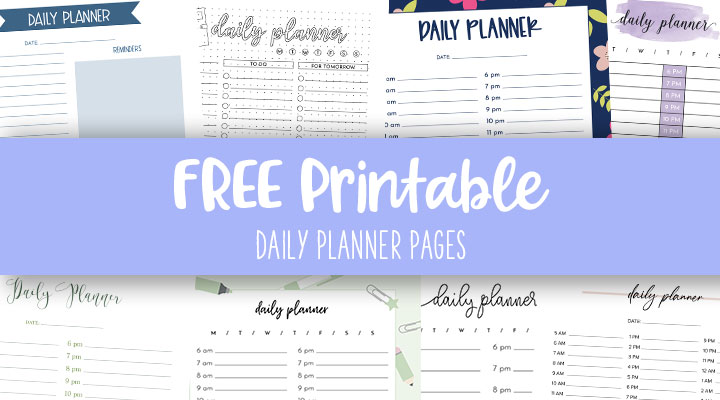 Daily Planner Pages - FREE 2024 Planner Pages | Printabulls