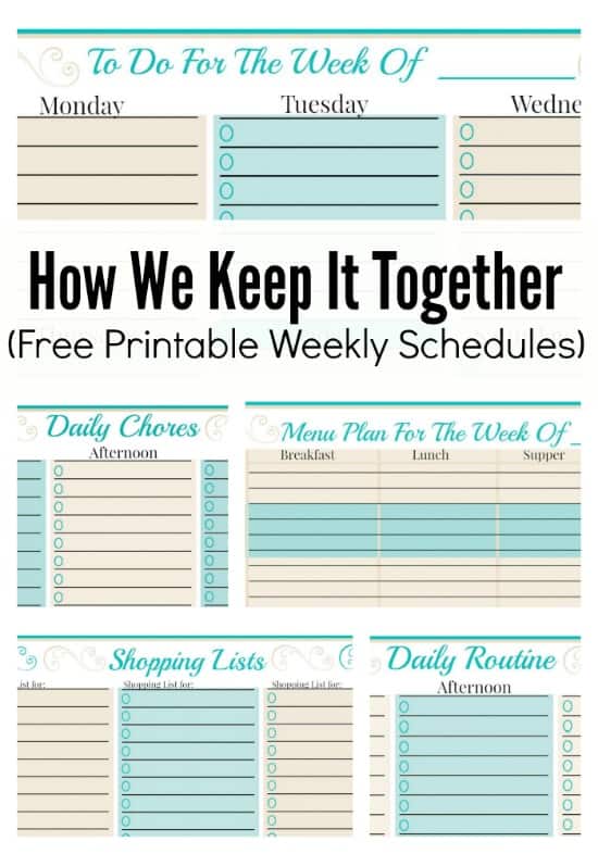 free printable daily planner template 2017