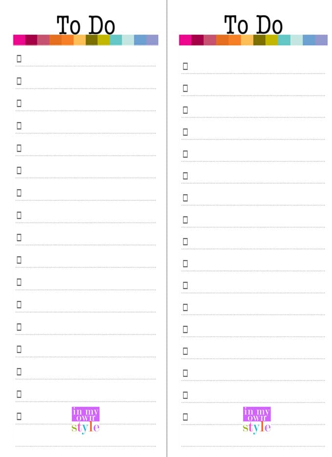 free printable daily planner template 2017