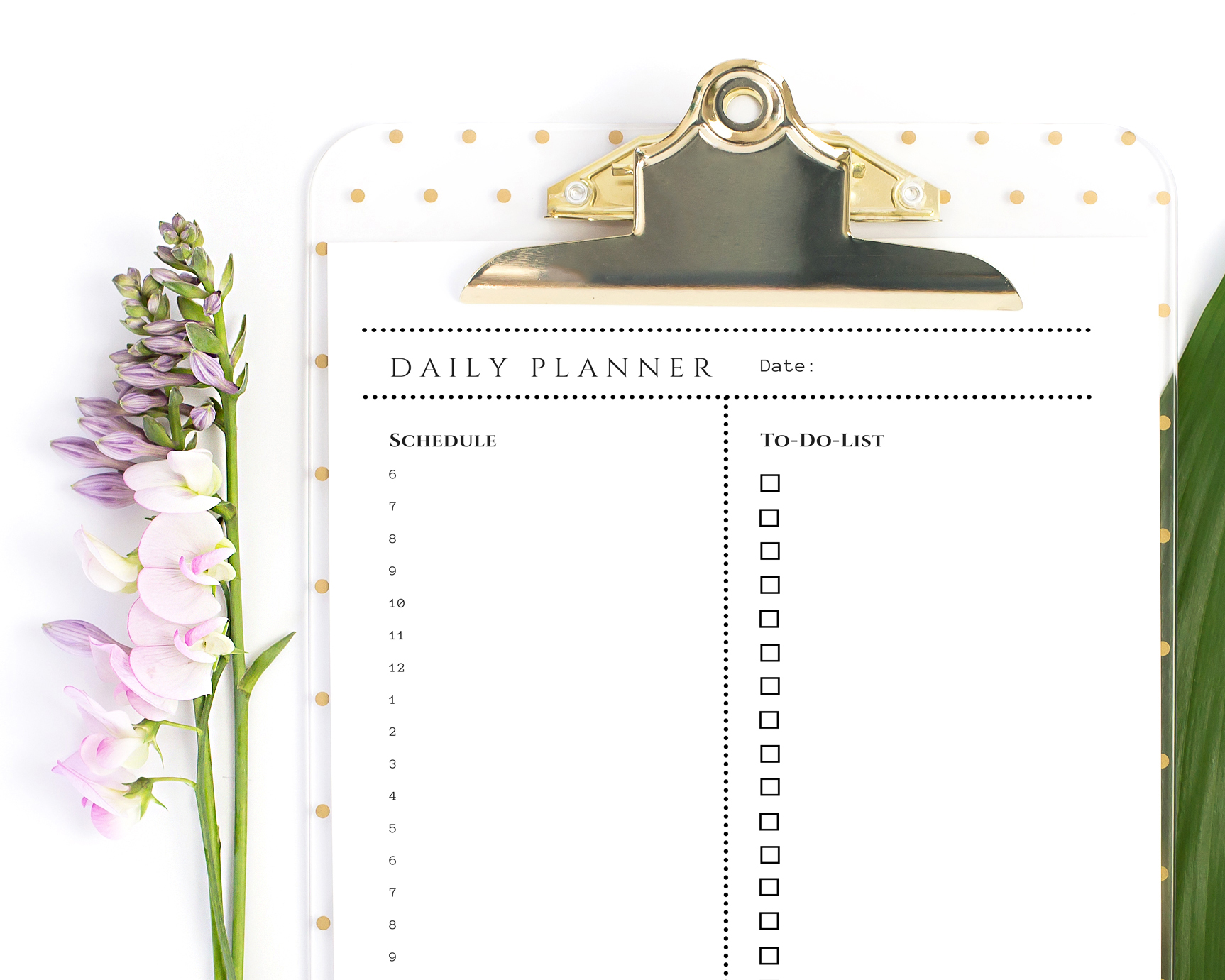 free printable daily planner template 2018