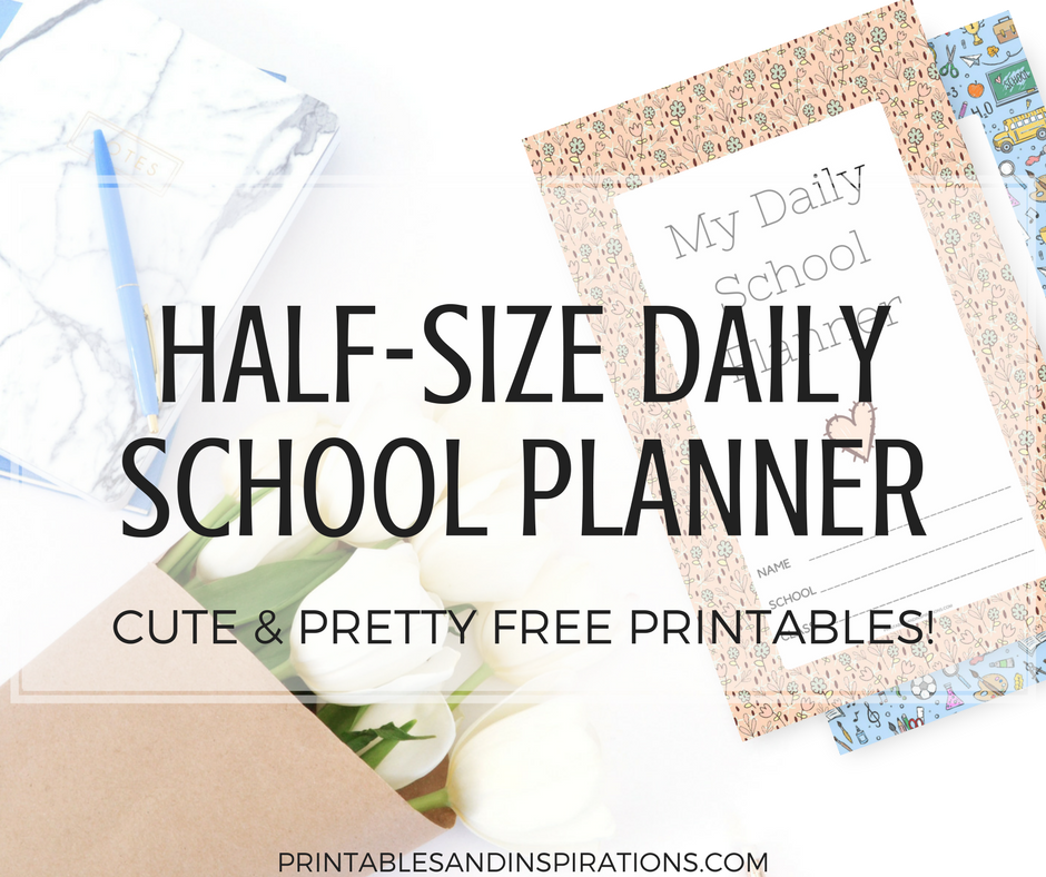 free printable daily study planner