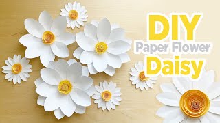 DIY Paper Daisy Flower | Free Template | Paper Flowers with or without  Cricut