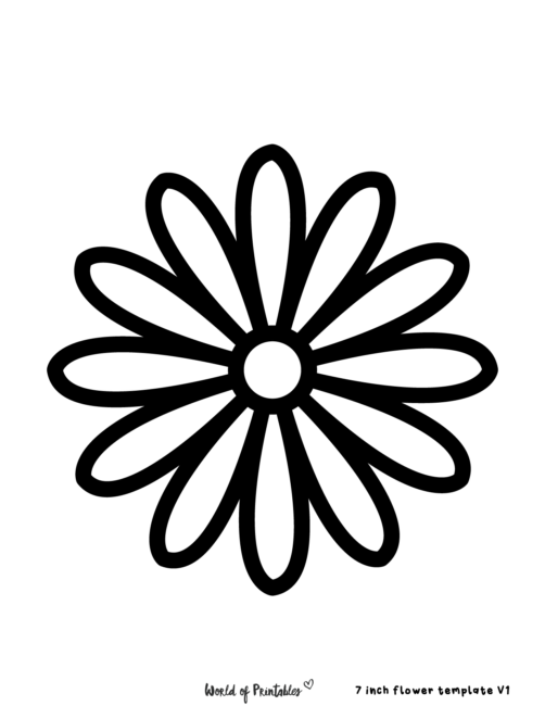 60 Best Free Flower Templates - World of Printables