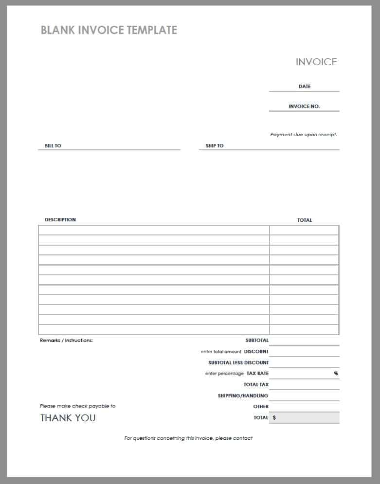 55 Free Invoice Templates | Smartsheet