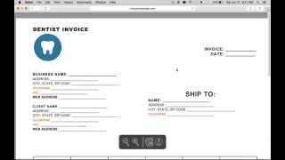 free printable dental invoice