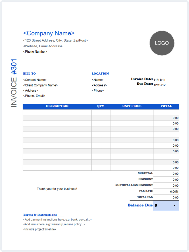 free printable dental invoice