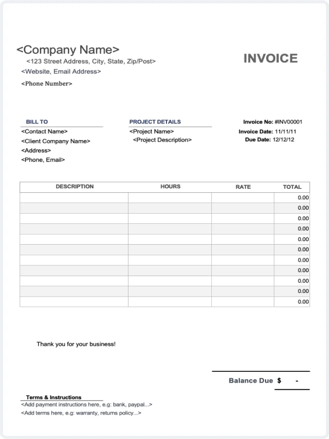 Free Dental Invoice Templates