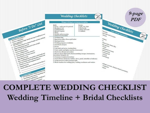 free printable destination wedding checklist