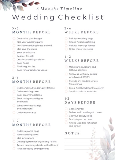 free printable destination wedding checklist