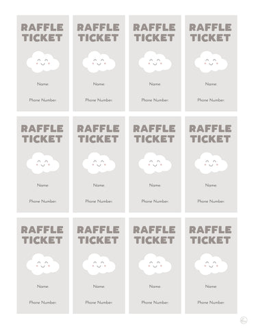 free printable diaper raffle ticket sign