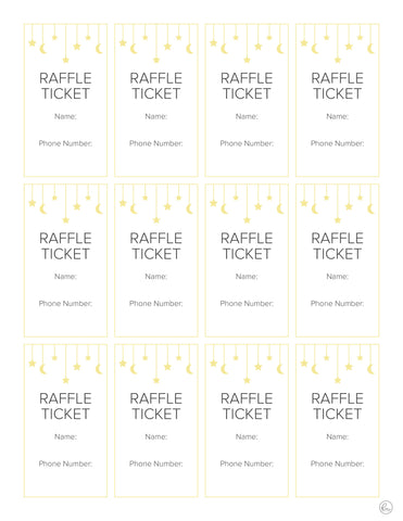free printable diaper raffle ticket sign