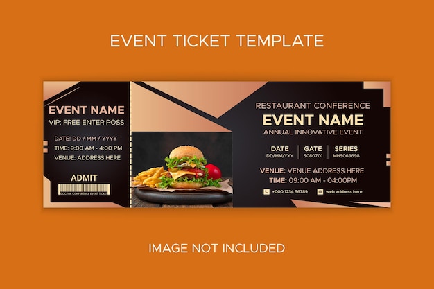 premium-vector-restaurant-fast-food-event-ticket-template-worksheets-library for Free Printable Meal Ticket Template Premium Vector | Restaurant fast food event ticket template - Worksheets Library for Free Printable Meal Ticket Template