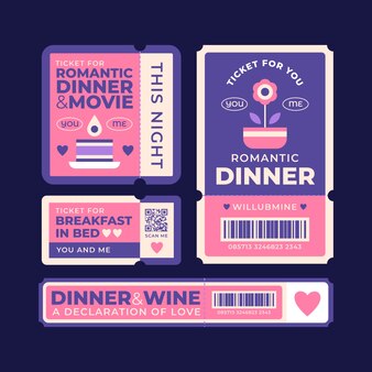 free printable dinner tickets