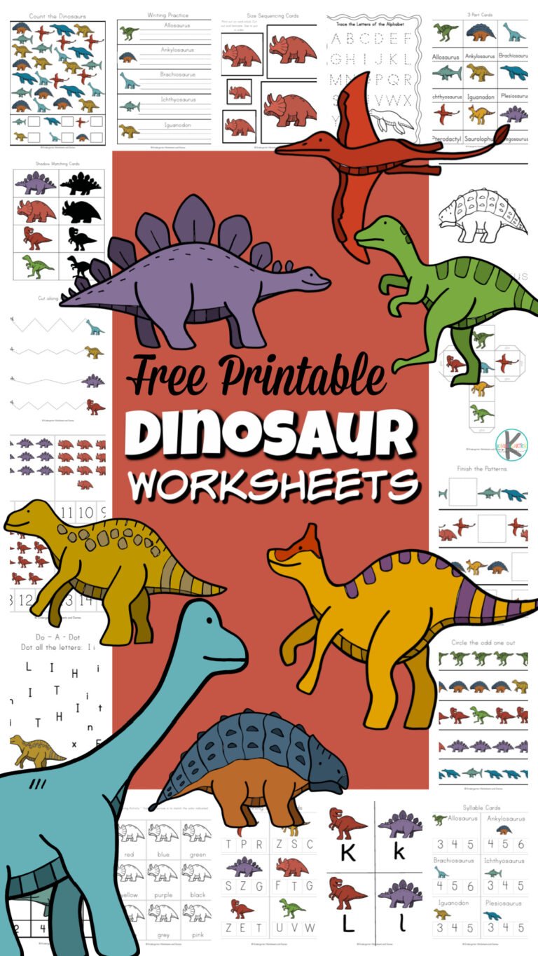 ? Free Printables Dinosaur Worksheets