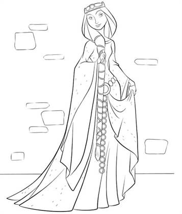 free printable disney brave coloring pages