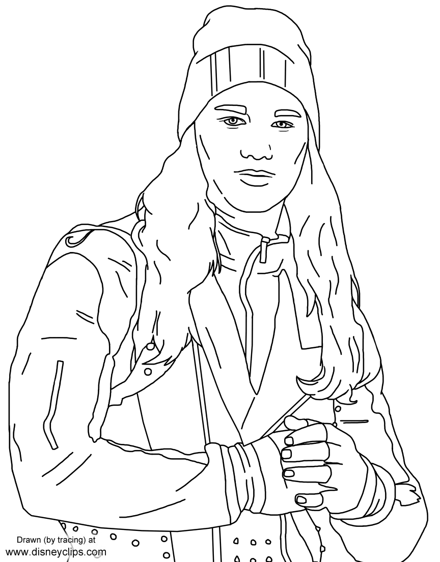 Disneys Descendants 2 Printable Coloring Pages | Disneyclips.com