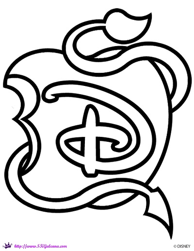 free printable disney descendants coloring pages