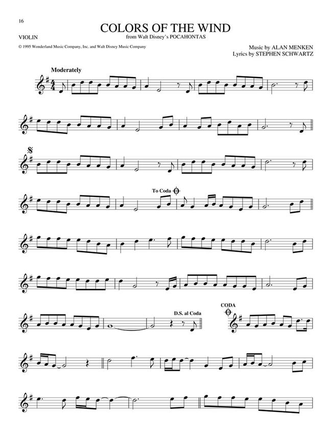 free printable disney sheet music violin