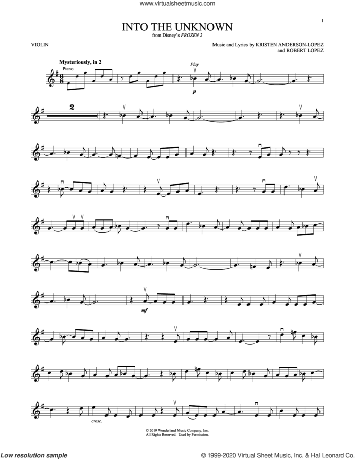 into-the-unknown-from-disneys-frozen-2-sheet-music-for-violin-solo-worksheets-library for Free Printable Disney Sheet Music Into The Unknown (from Disneys Frozen 2) sheet music for violin solo - Worksheets Library for Free Printable Disney Sheet Music