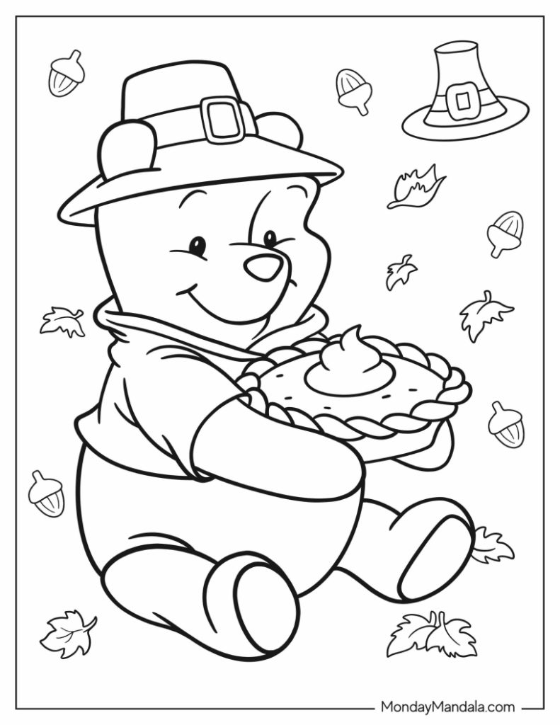 Thanksgiving Coloring Pages PDF