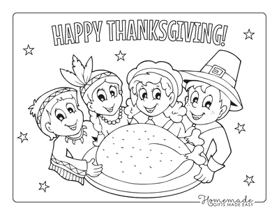 Free Thanksgiving Coloring Pages for Kids &  Adults