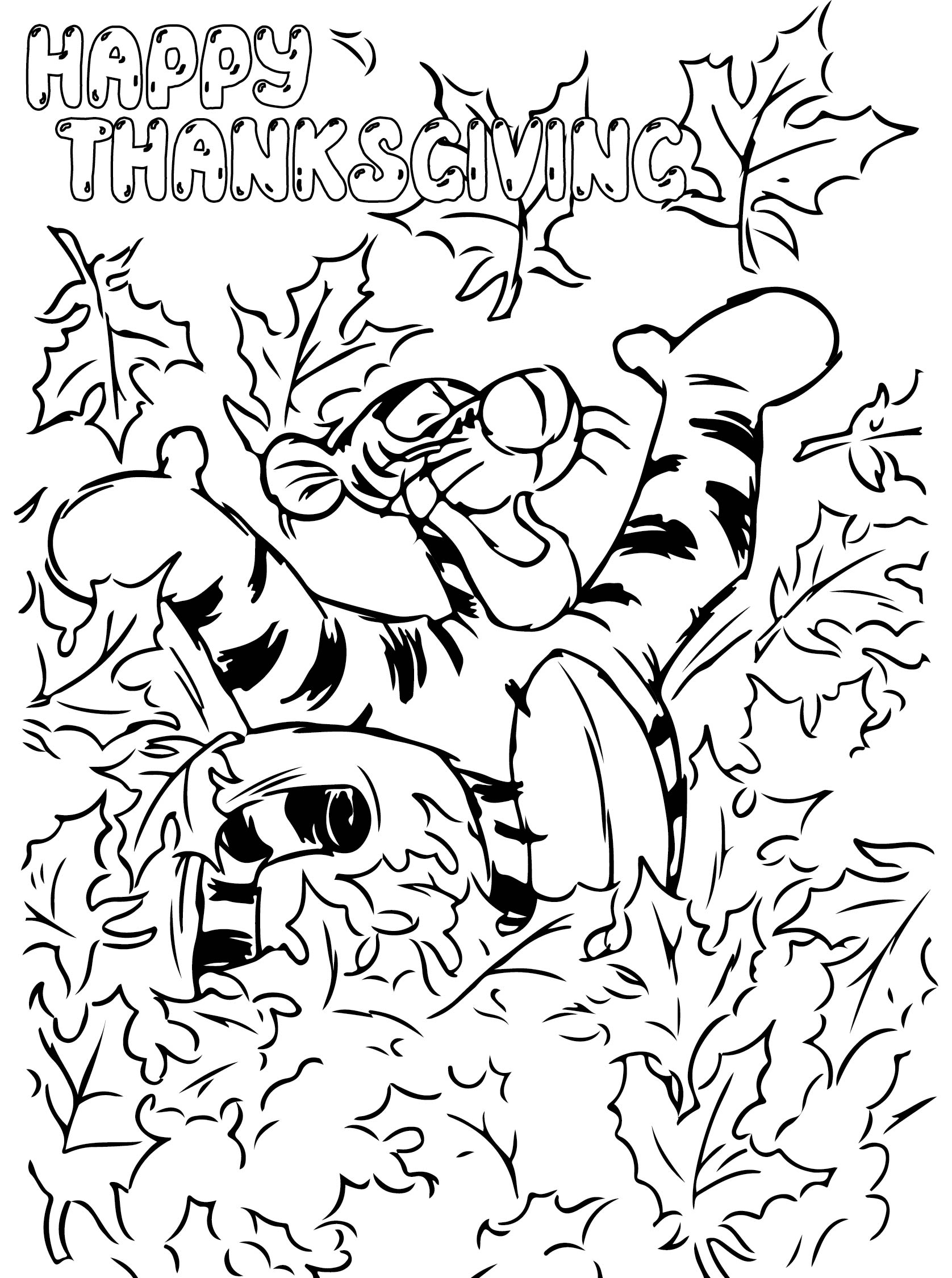 free printable disney thanksgiving coloring pages