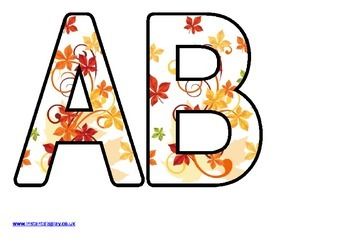 Free Printable Lettering Sets for Autumn / Fall Displays