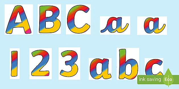 FREE! - Colourful Fonts for Display Boards | Primary Resources