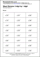 free printable division worksheets ks1