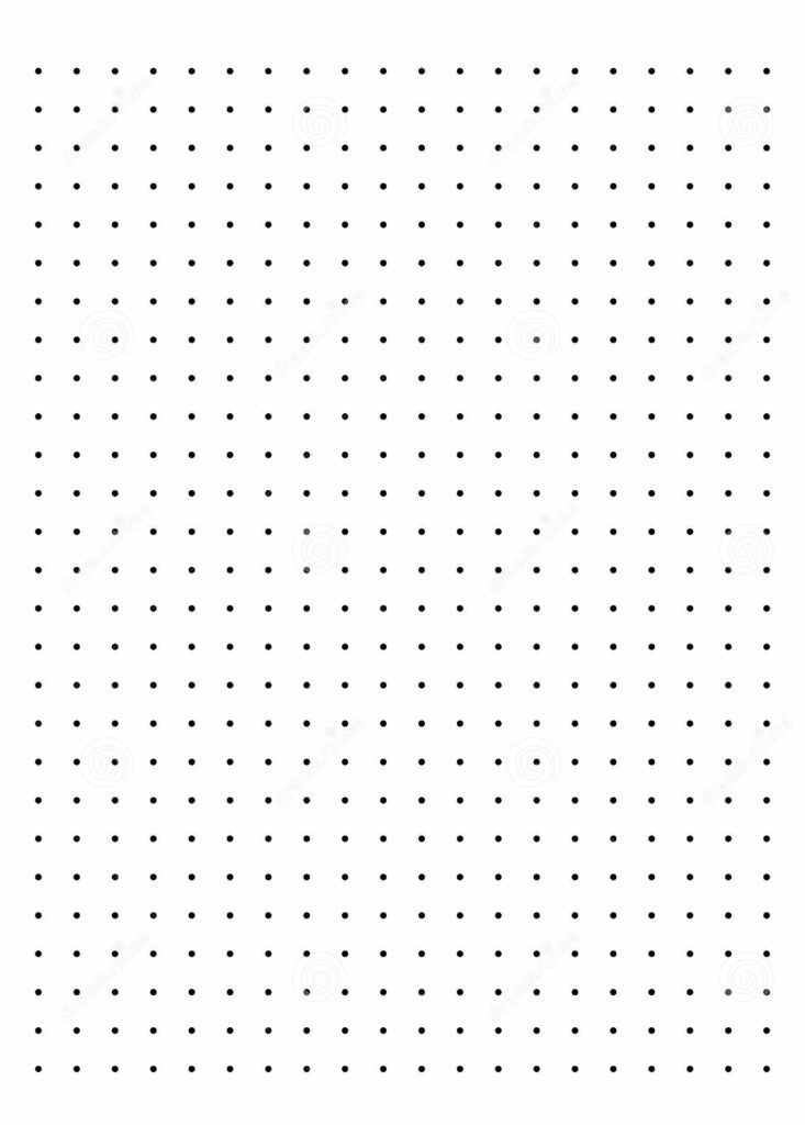 Free Printable Dot Paper or Dot Graph Template PDF