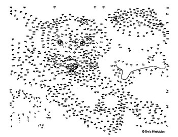 free printable dot to dot dog