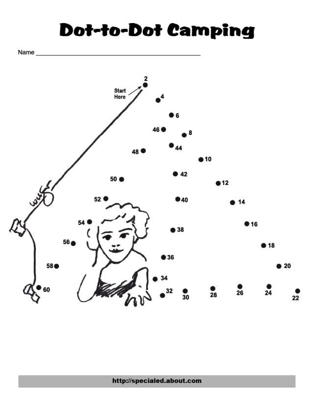 free printable dot to dot otter