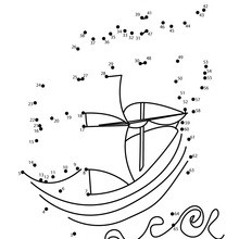 free printable dot to dot spaceship