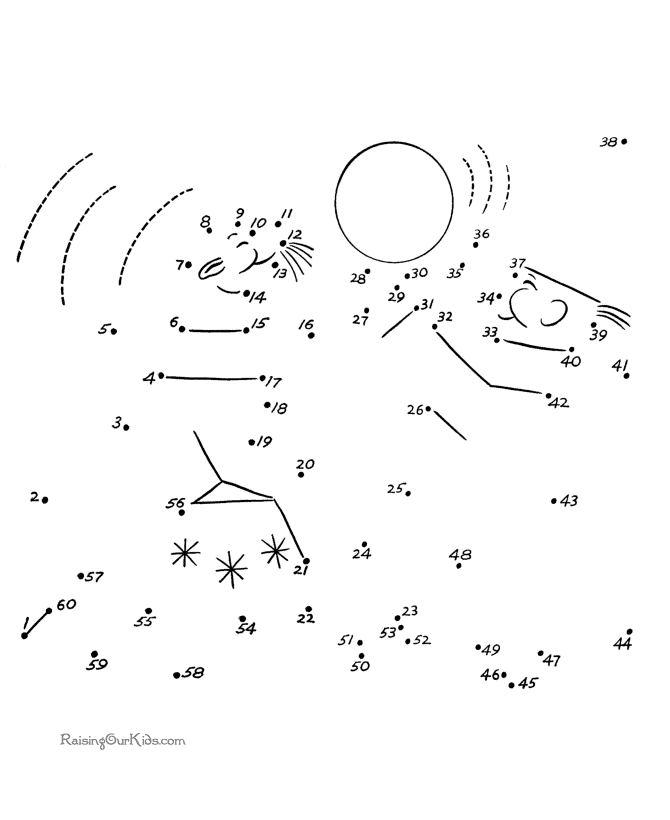 free printable dot to dot worksheet