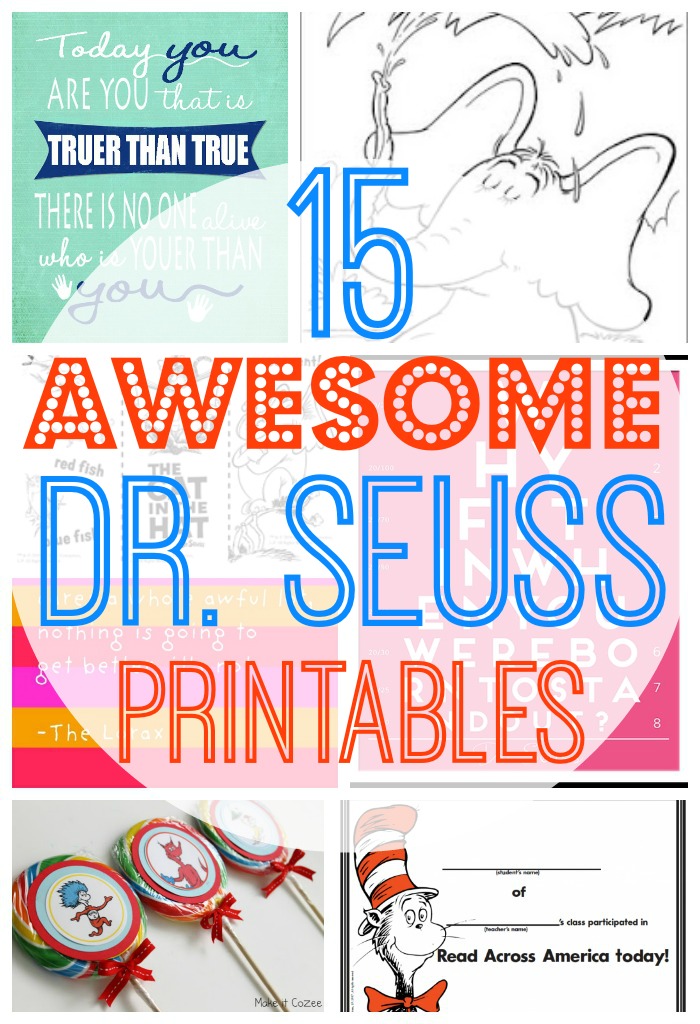 15 Awesome Free Dr. Seuss Printables Coloring Pages Cupcake ...