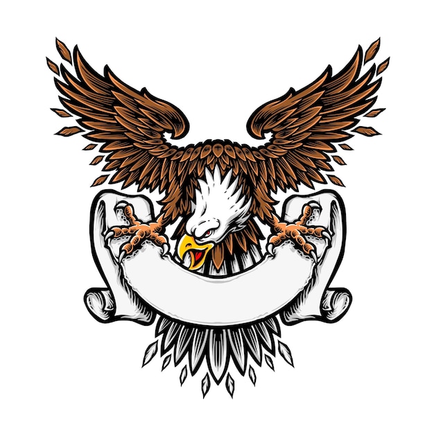 Live Free American Bald Eagle US Flag | Art Print