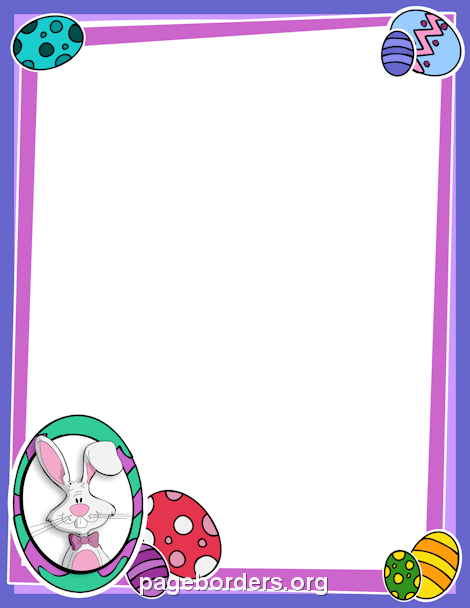 Easter Border: Clip Art, Page Border, and Vector Graphics