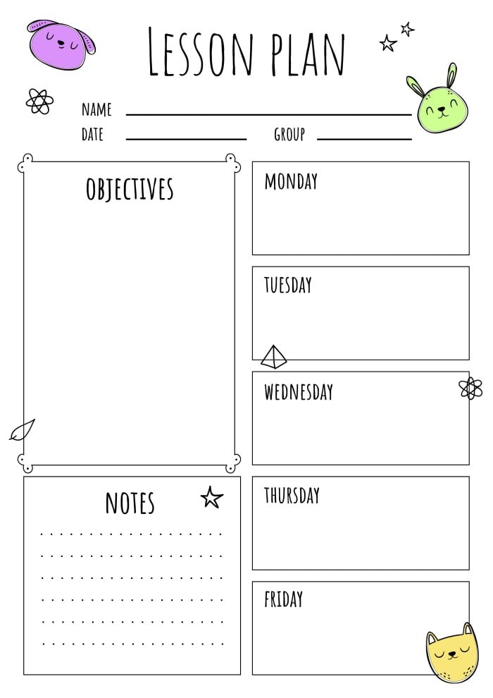 free-simple-lovely-elementary-lesson-plan-template-worksheets-library for Free Printable Lesson Plan Templates Free Simple Lovely Elementary Lesson Plan template - Worksheets Library for Free Printable Lesson Plan Templates