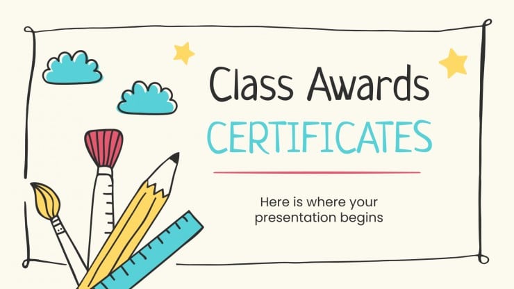 Class Awards Certificates Google Slides &  PowerPoint template