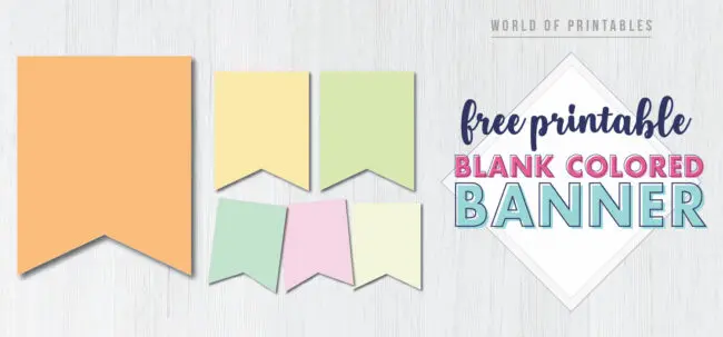 Free printable banner letters
