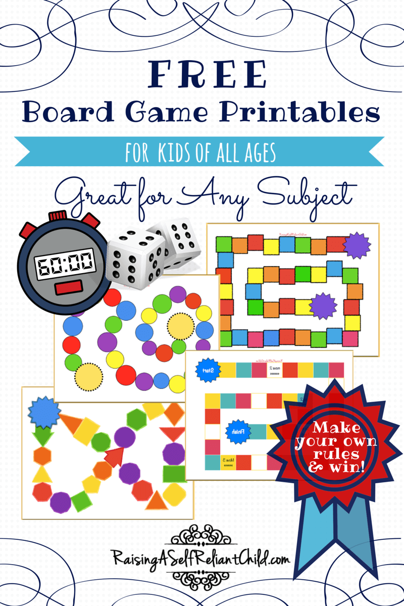 free printable editable board games