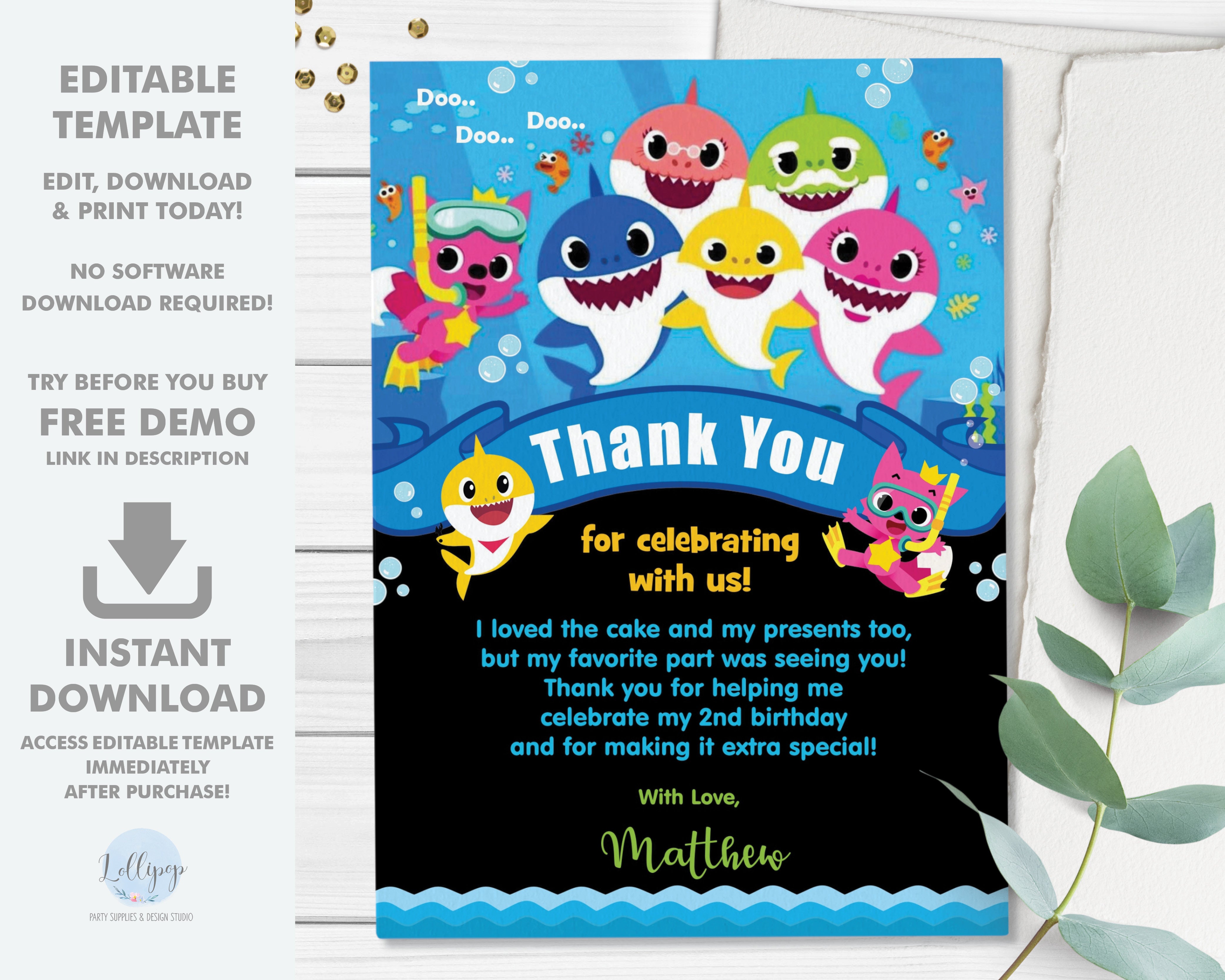 free printable editable thank you notes