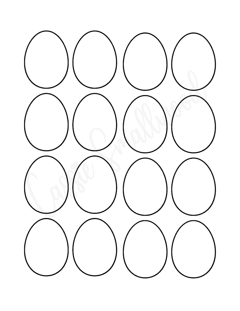 free printable egg shapes