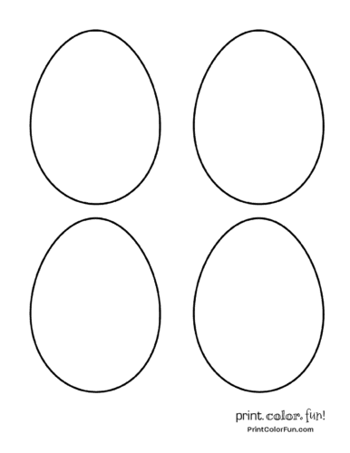 free printable egg shapes