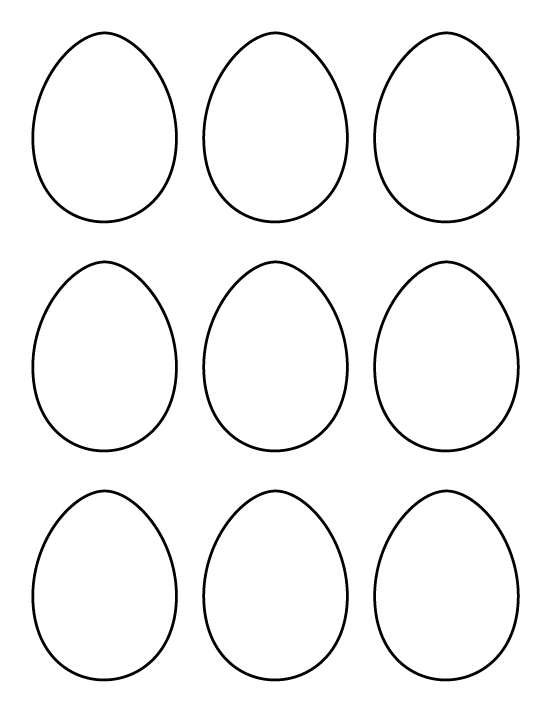 free printable egg shapes