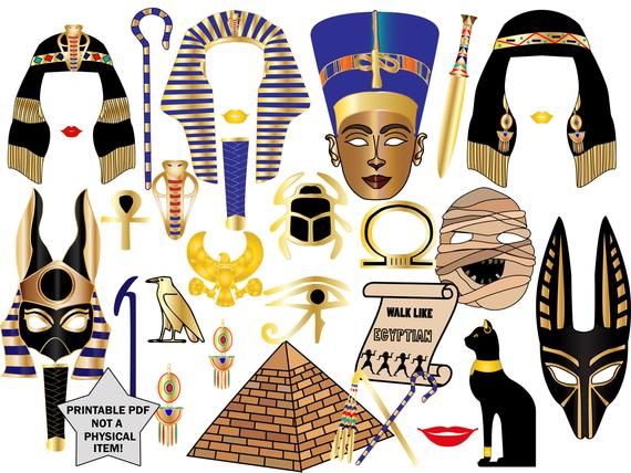 Egyptian King TUT Photo Booth Props Scarab Pyramids Pharaoh