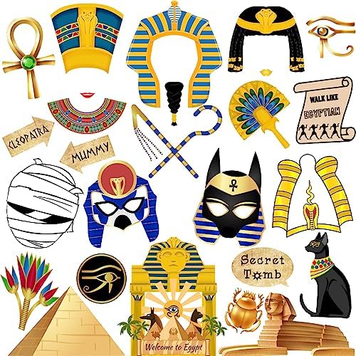 free printable egyptian photo booth props