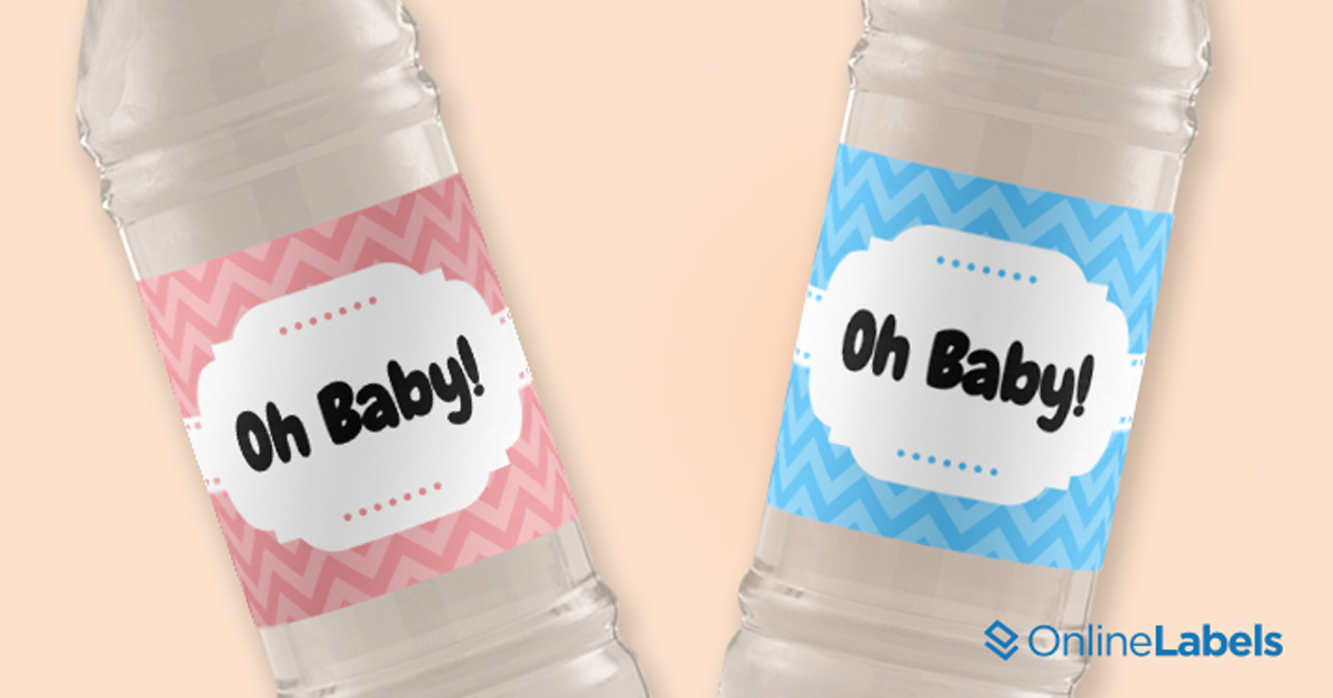 free printable elephant water bottle labels