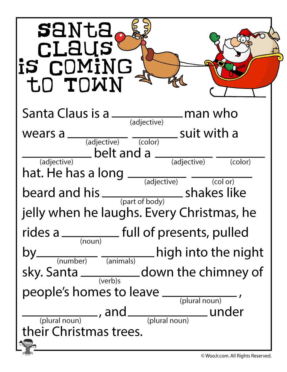 Christmas Ad Libs Fill-In Word Game Printables | Woo! Jr. Kids ...