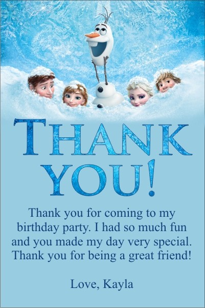 free printable elsa thank you cards